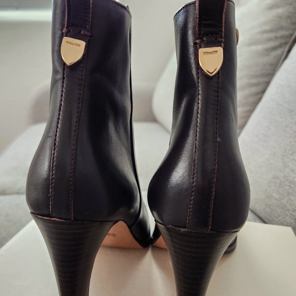 Coach "Jemma" Leather Ankle Booties | Gently Pre-Owned| sz 9 - Picture 2 of 8